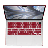 2023 2022 MacBook Air 13 inch case M2 Model A2681 Hard Shell Case Keyboard Cover Wine Red