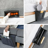 Bed Organiser Bed Caddy Sofa Organiser Bedside Organiser Book Magazines Organiser Dark Grey