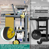 Commercial Hotel Restaurant Cleaning Cart 3-Shelf Commercial Janitorial Cart Housekeeping Cart