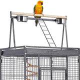 174cm Large Rolling Mobile Bird Cage Birdcage Finch Aviary Parrot Animals Playtop Stand Canary Finch