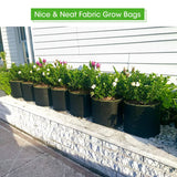 5-Pack 5 Gallons Plant Grow Bag Flower Container Pots with Handles Garden Planter