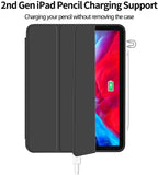 iPad Pro 11 Inch 2020 Soft Tpu Smart Premium Case Auto Sleep Wake Stand Cover Pencil holder Black