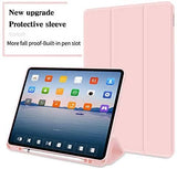 iPad Pro 11 Inch 2020 Soft Tpu Smart Premium Case Auto Sleep Wake Stand Cover Pencil holder Pink