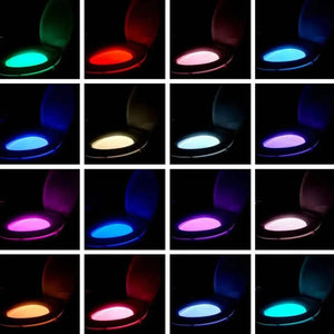 Toilet Safety Night Light Motion Sensor 8 Colour