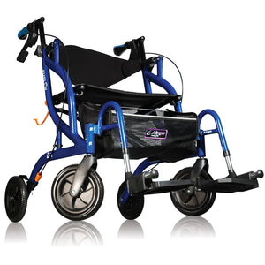 Fusion Side Folding Rollator and Transport Chair