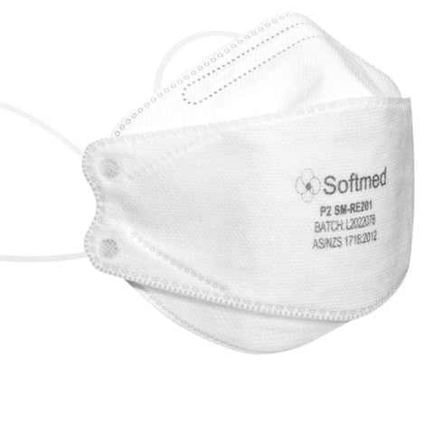 Australia Made E-MED P2 N95 Surgical Respirator Masks White - 20 PACK