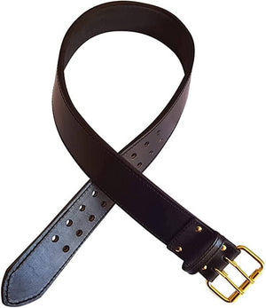 5.8 cm width genuine full grain heavy cowhide leather working belt with EVA padded 122 cm long