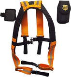 Tool Belt Suspenders with free Magnetic and Large Moveable Phone Holder, Pencil Holder, Adjustable Size Padded Suspenders