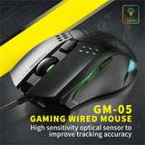 PC Gaming Mouse LED Optical Sensors DPI 6 Buttons USB Wired For Computer Laptop