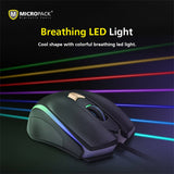 Gaming Mouse Rainbow Wired Breathing LED 6 Buttons DPI Switch Hi Performance PC