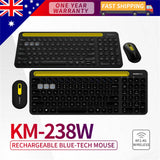 Bluetooth Wireless PC Keyboard Mouse Set For Computer Laptop Power Saving PC