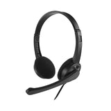 3.5mm Multi Device Stereo Headset Adjustable Headband Noiseless Volume Control