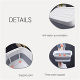 Cleanix Silicone Folding Bucket Household Mop Outdoor Portable Plastic Bucket Grey White