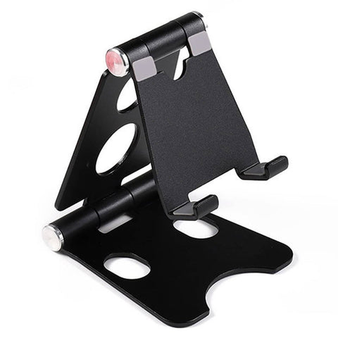 Mobax Portable Metal Phone Holder Foldable and Adjustable Black