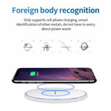 Mobax Desktop Round 10W Mobile Wireless Charger is Applicable to Apple Samsung White