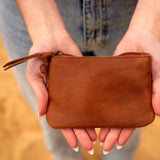 Genuine leather pouch, leather zipper pouch, tool pouch, leather clutch, leather zipper bag, travel bag, leather travel bag