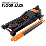 Hydraulic Floor Jack 3T Trolley Low Profile Car Track Quick Lifting 75-500mm