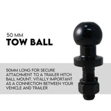 Adjustable Drop Towbar Tow Bar Ball Mount Tongue Hitch Trailer Car 3500KG