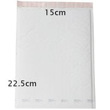 100 Piece Pack - 22.5cm x 15cm White Bubble Padded Envelope Bag Post Courier Shipping SMALL Self Seal