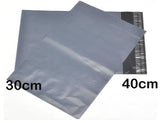 25 Pack - 400x300 mm GREY PLASTIC MAILING SATCHEL COURIER BAG POLY POSTAGE SHIPPING POST SELF SEAL