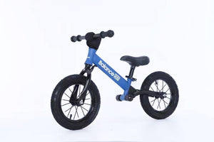 Bike Plus Kids Balance Bike Training Aluminium - Blue with Suspension - 12