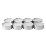 Large Tealight Candles 6cm Wide in silver foil cup  50 in a pack - Party Event Wedding BBQ Dinner Romantic Ambience Decor