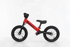 Bike Plus Kids Balance Bike Training Aluminium - Red with Suspension - 12