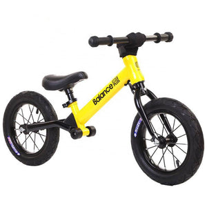 Bike Plus Kids Balance Bike Training Aluminium - Yellow with Suspension - 12