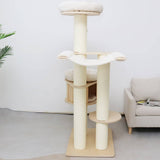 CATIO VINTAGE Solid Wood Cat Climbing Tree Post Scratcher 176cm