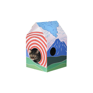 PIDAN Cat Scratcher Cat Hut - Fuji