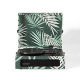 Crosley Voyager Bluetooth Portable Turntable - Botanical + Bundled HolySmoke Bluetooth Retro Speaker - Black