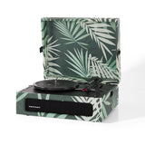 Crosley Voyager Bluetooth Portable Turntable - Botanical + Bundled Record Storage Crate