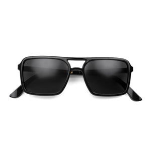 London Mole Spy Sunglasses Gloss Black / Black