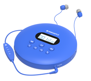 Majority Oakcastle CD100 Bluetooth Portable CD Player - Blue