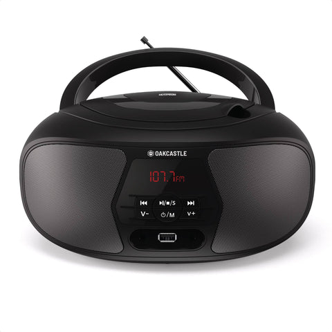 Majority Oakcastle BX200 Portable Bluetooth CD Player - Black