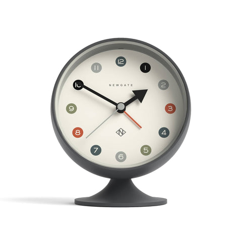 Newgate Spheric Alarm Clock Blizzard Grey