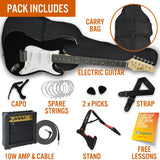 3rd Avenue Electric Guitar Pack - Black