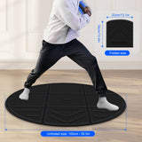 DEVASO Foldable VR Mat, Round Anti Fatigue Large Mat, Anti-Slip and Comfortable