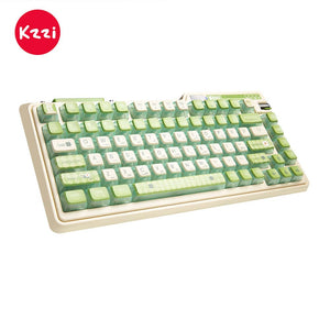 KZZI K75 PRO RGB 75% Wireless Gasket Mechanical Lemon Green Keyboard, Triple Mode, Eternity Tactile Switch