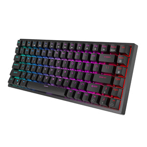 ROYAL KLUDGE RK84 Wireless Hot Swap Black 65% Mechanical Keyboard, Red Switch