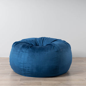 Pierre Fur Bean Bag - Ocean Blue