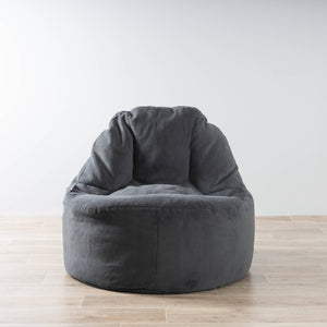 Plush Lounger Bean Bag Chair - Charcoal