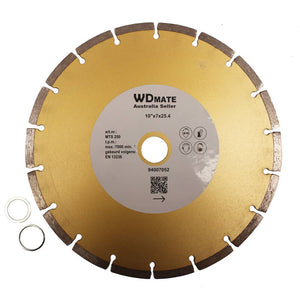 2x 254mm Dry Diamond Cutting Disc Wheel 2.6*70mm Circular Saw Blade 10