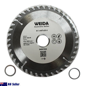 3x Wood Circular Saw Blade 160mm 40T Cutting Disc 6-1/4