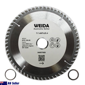 3x 185mm 60T Wood Circular Saw Blade Cutting Disc 7-1/4