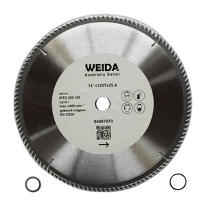 2x 350mm 120T Wood Circular Saw Blade Cutting Disc 14