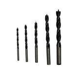 5PCS Wood Working Black Drill Set 3-10mm Twist Metric Quality