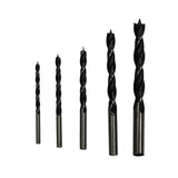 5PCS Wood Working Black Drill Set 3-10mm Twist Metric Quality