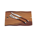 3p Acacia Cheese BD & Knife Set Wooden x 6sets