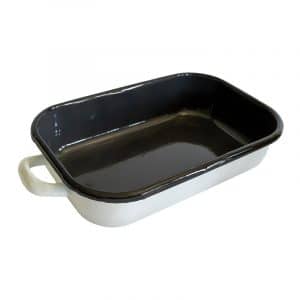 Enam Baking Dish 26cm WH/BLK